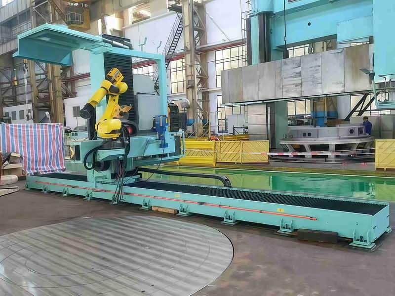 悬臂式九轴机器人工作站使用现场